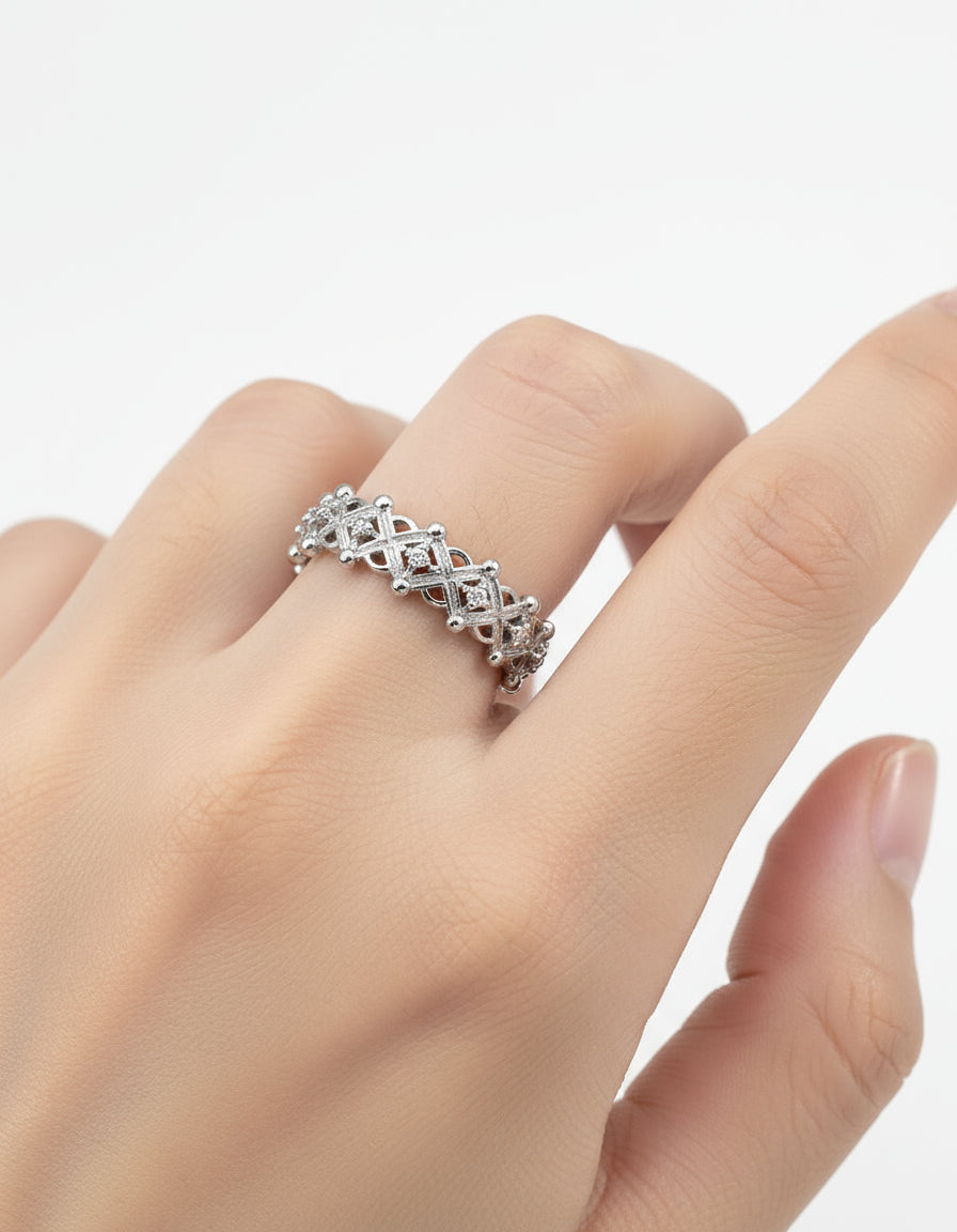 【Keliana】S925デザインリング|2色選択可(ゴールド/シルバー)|ギフト対応