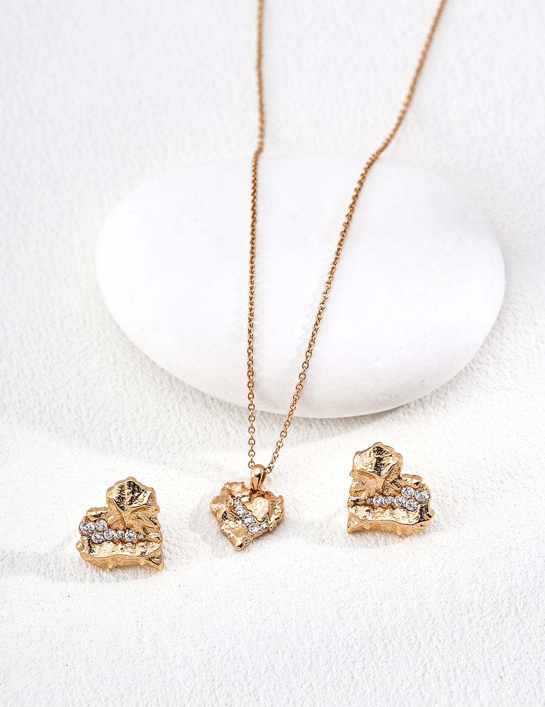 【Keliana】S925アートハート×ジルコニアネックレス|上品デザイン|ギフト対応