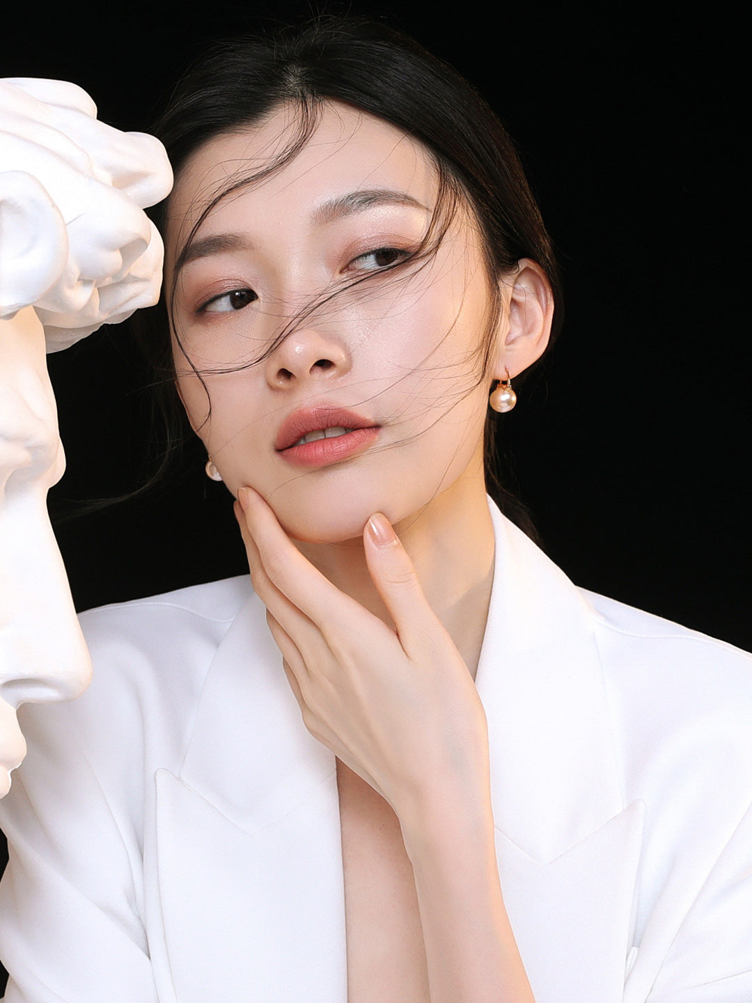 【Keliana】S925上質淡水パールピアス|気品漂う艶めき × 大人のシンプルエレガンス|ギフト対応