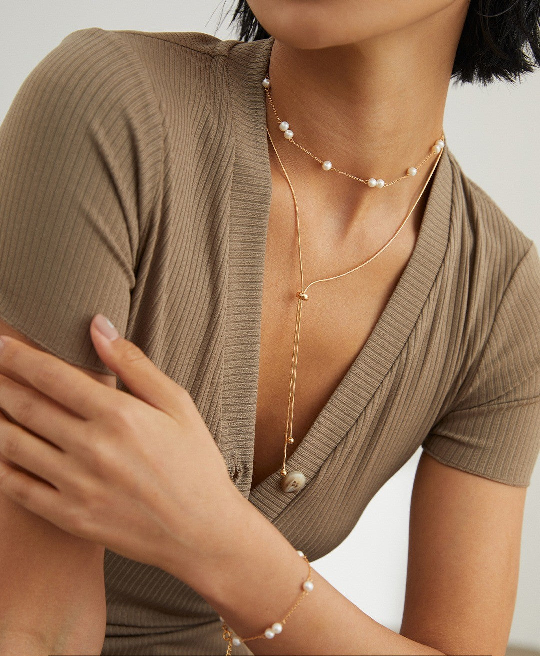 【Keliana】S925スライドチェーンネックレス|2色選択可(ゴールド/シルバー)|ギフト対応