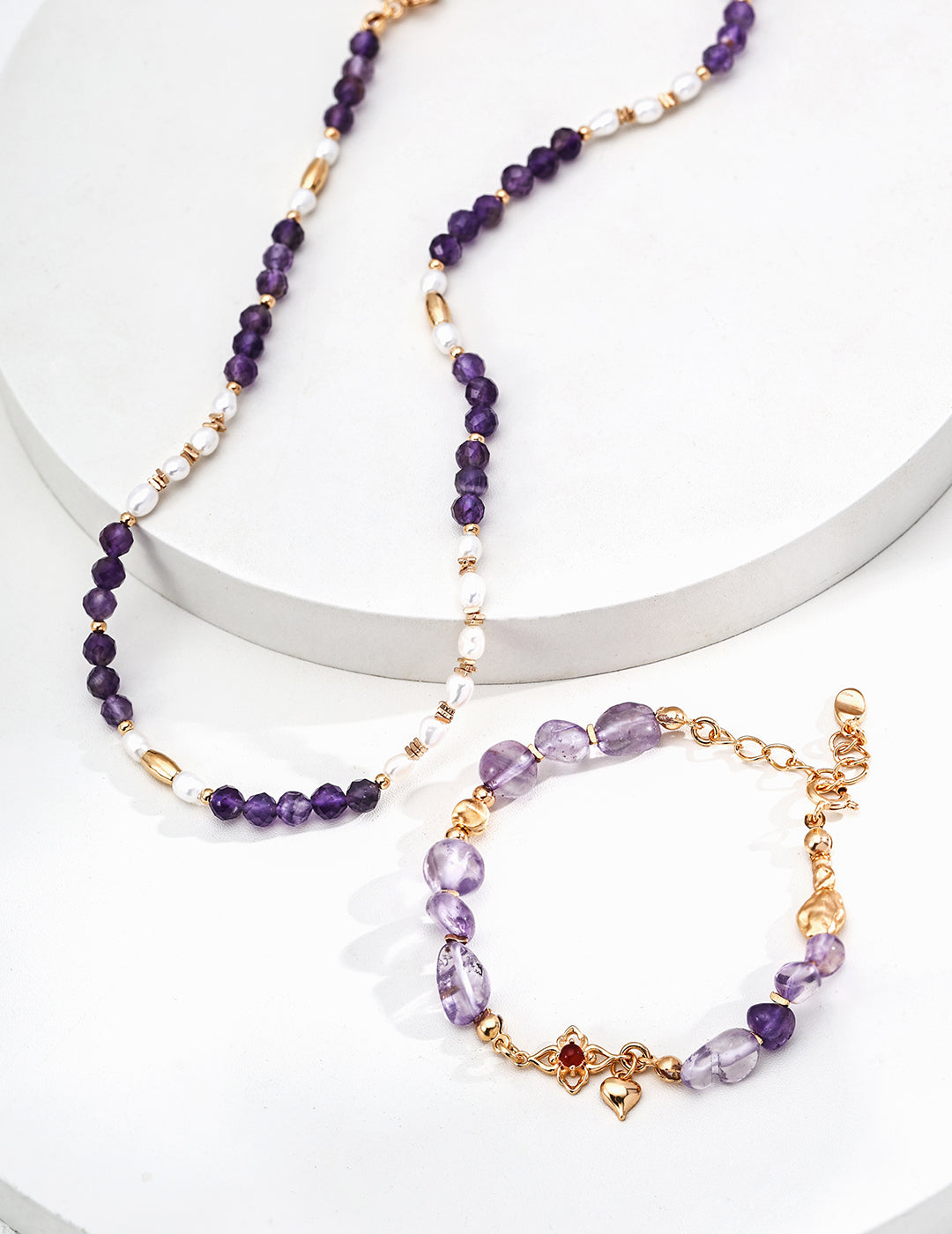 【Keliana】S925アメジストデザインブレスレット｜ギフト対応