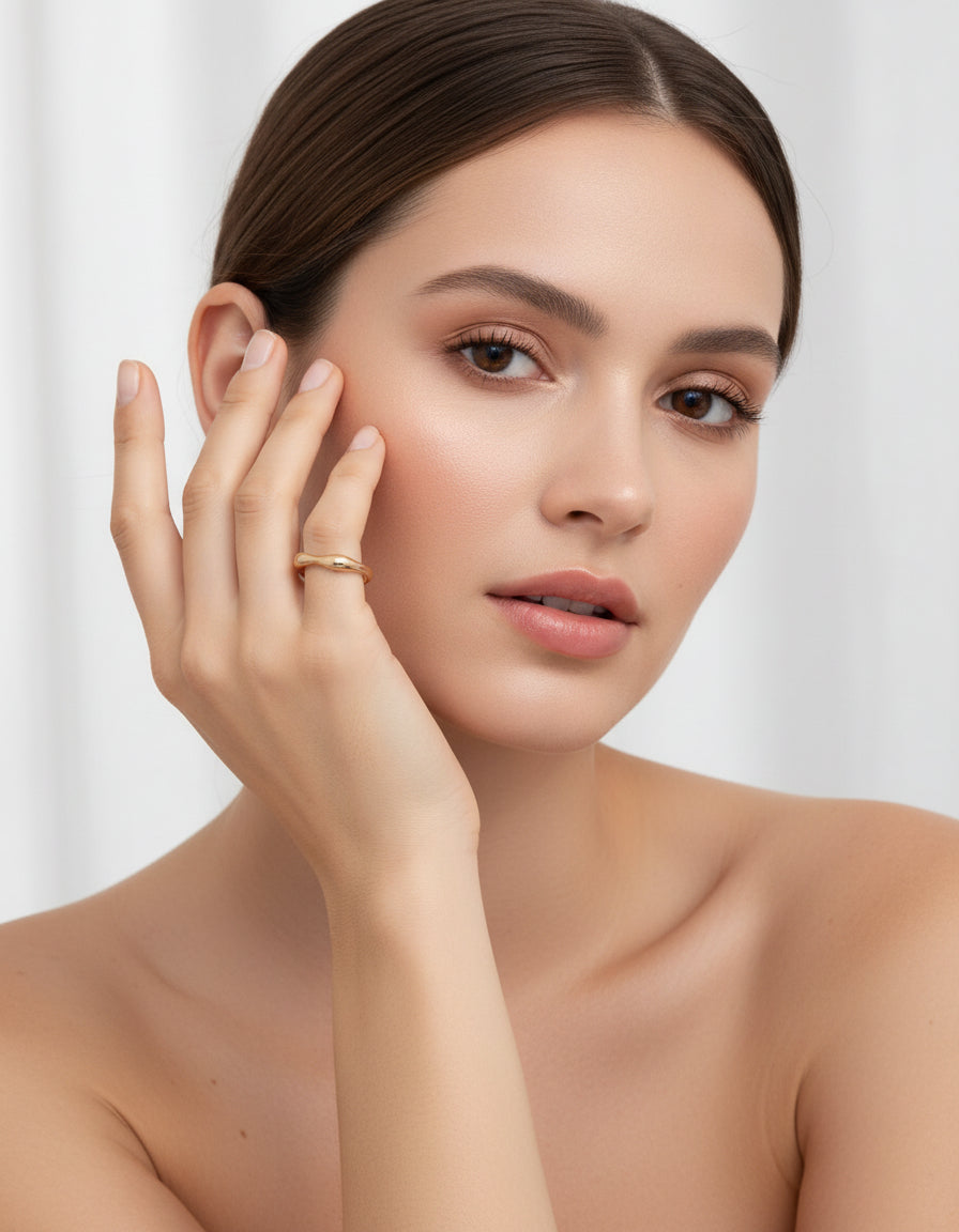 【Keliana】S925ミニマルCラインリング｜2色選択可（ゴールド／シルバー）｜ギフト対応