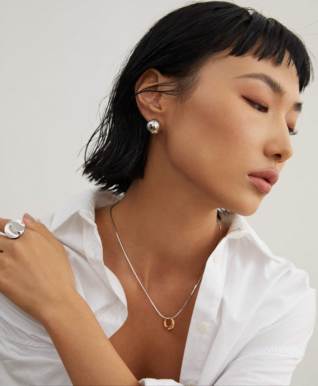 【Keliana】S925メタルボールピアス｜2色選択可（ゴールド／シルバー）｜ギフト対応