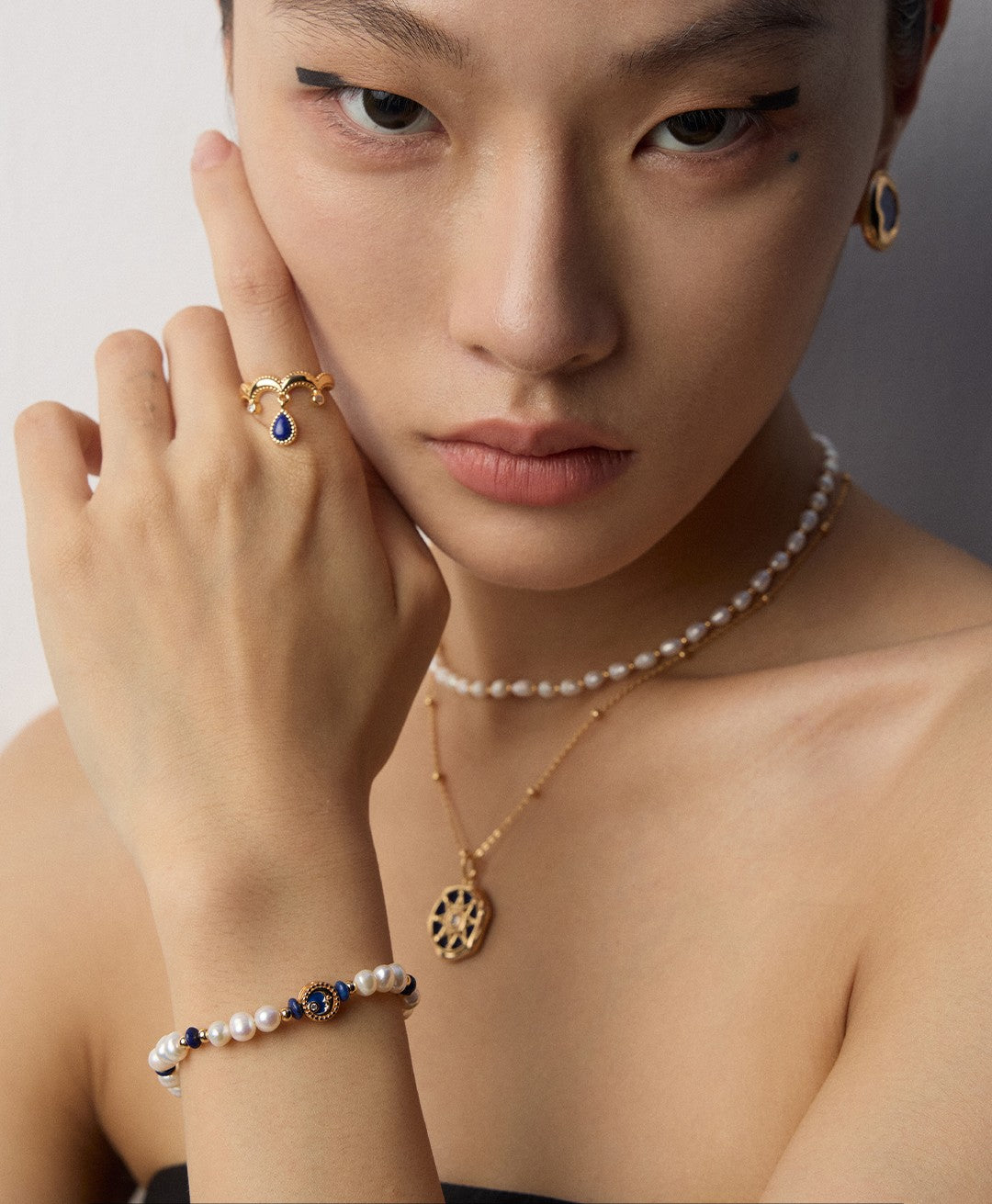 【Keliana】S925ブルーストーンデザインリング｜上品エレガント｜ギフト対応