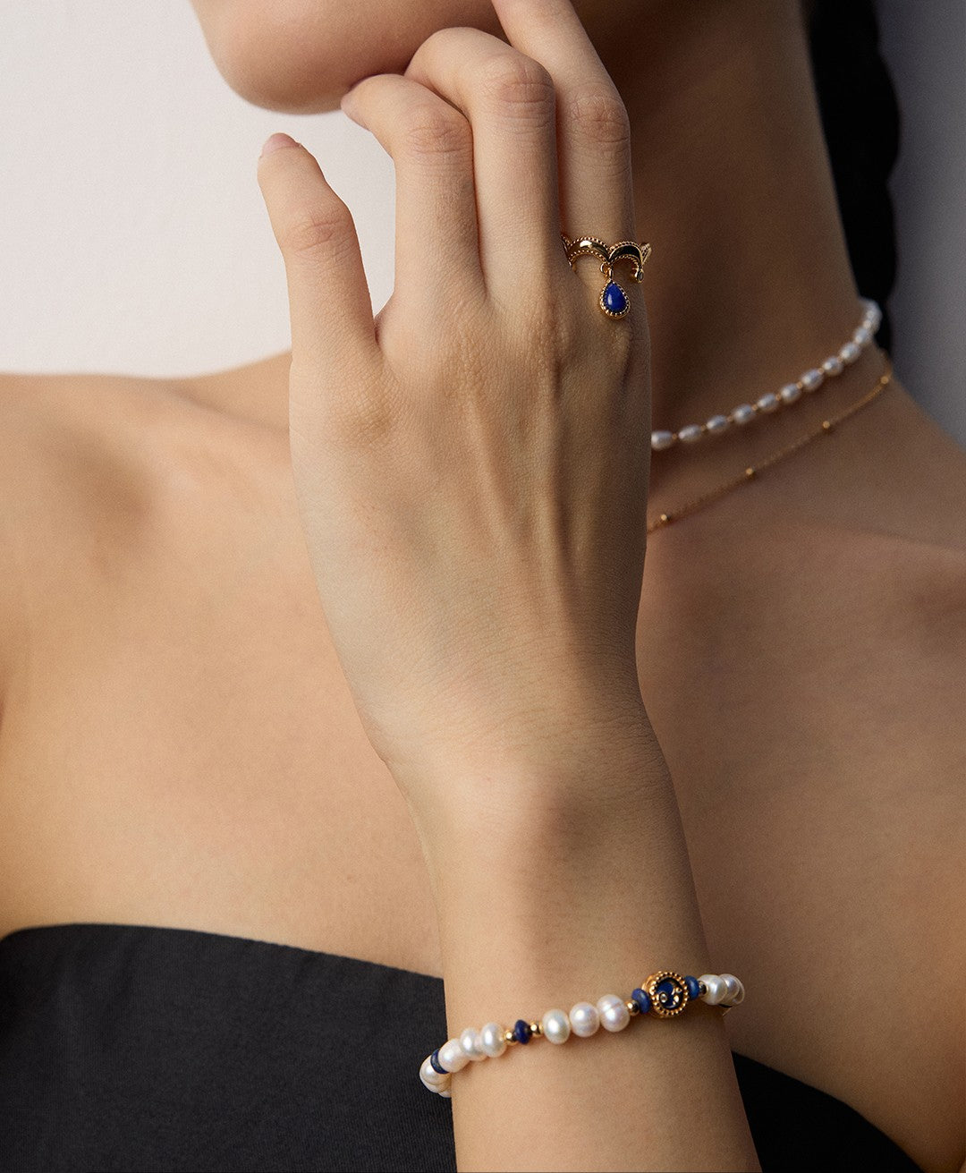 【Keliana】S925ブルーストーンデザインリング｜上品エレガント｜ギフト対応