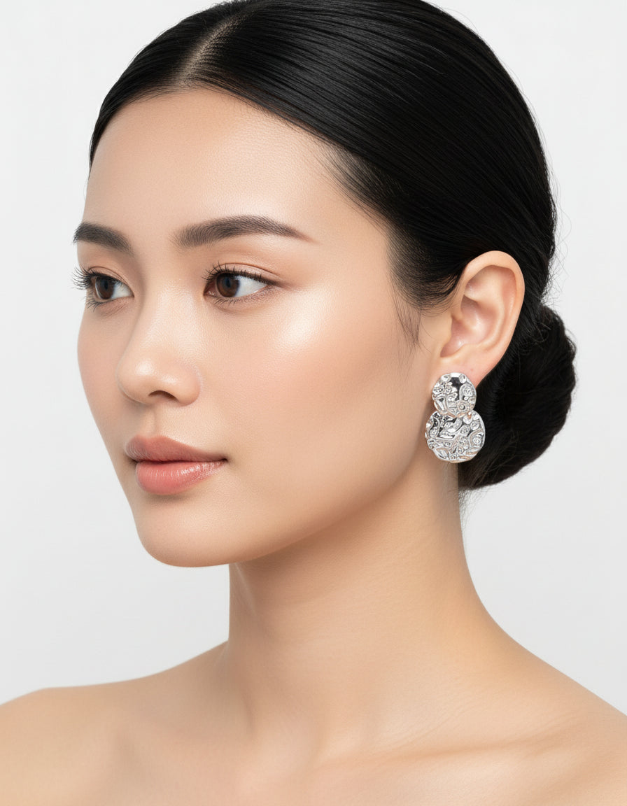 【Keliana】S925質感メタルピアス｜2色選択可（ゴールド／シルバー）｜ギフト対応