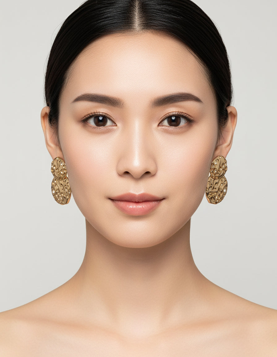 【Keliana】S925質感メタルピアス｜2色選択可（ゴールド／シルバー）｜ギフト対応