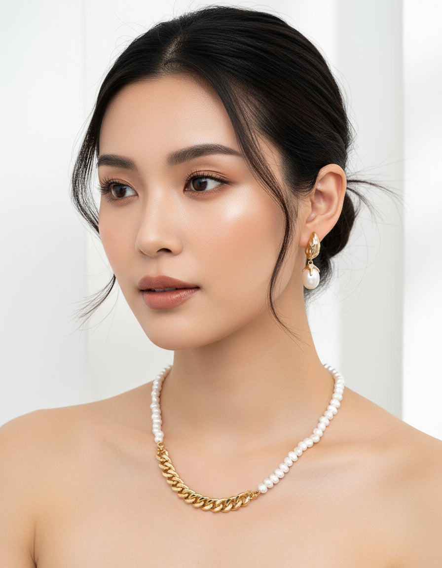 【Keliana】S925天然淡水パール｜ヴィンテージデザインピアス｜2色選択可（ゴールド／シルバー）｜ギフト対応