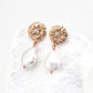 【Keliana】S925上品パール×フラワーモチーフピアス｜華やか揺れ感｜ギフト対応