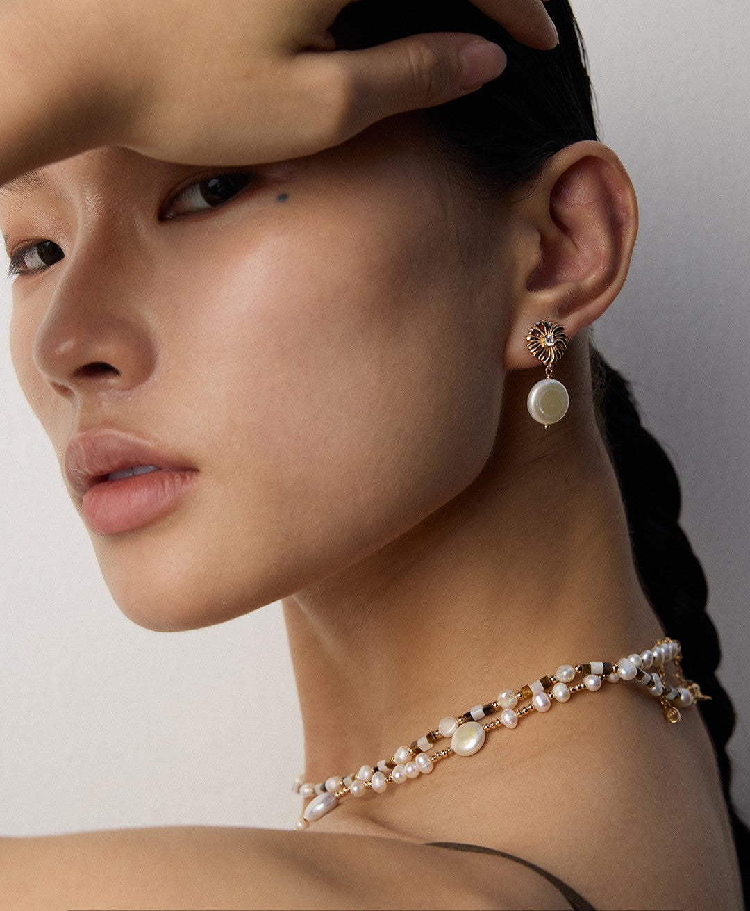 【Keliana】S925上品パール×フラワーモチーフピアス｜華やか揺れ感｜ギフト対応