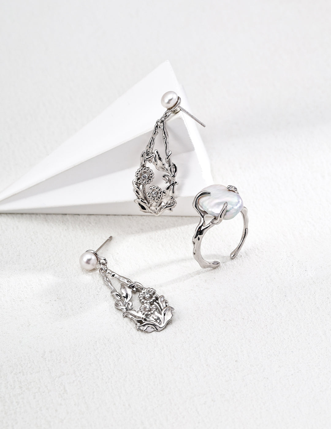 【Keliana】S925天然パールリング｜2色選択可（ゴールド／シルバー）｜ギフト対応