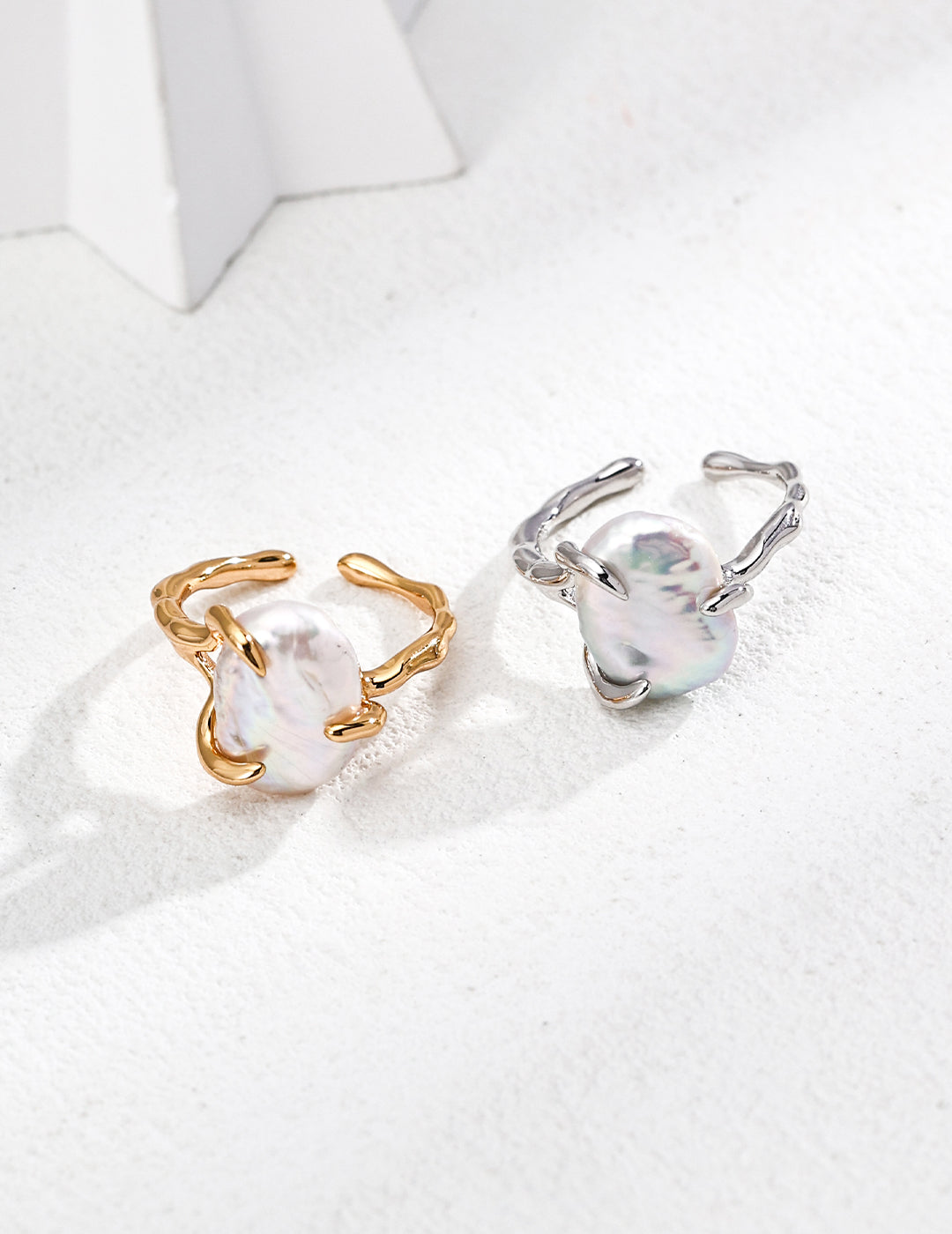 【Keliana】S925天然パールリング｜2色選択可（ゴールド／シルバー）｜ギフト対応