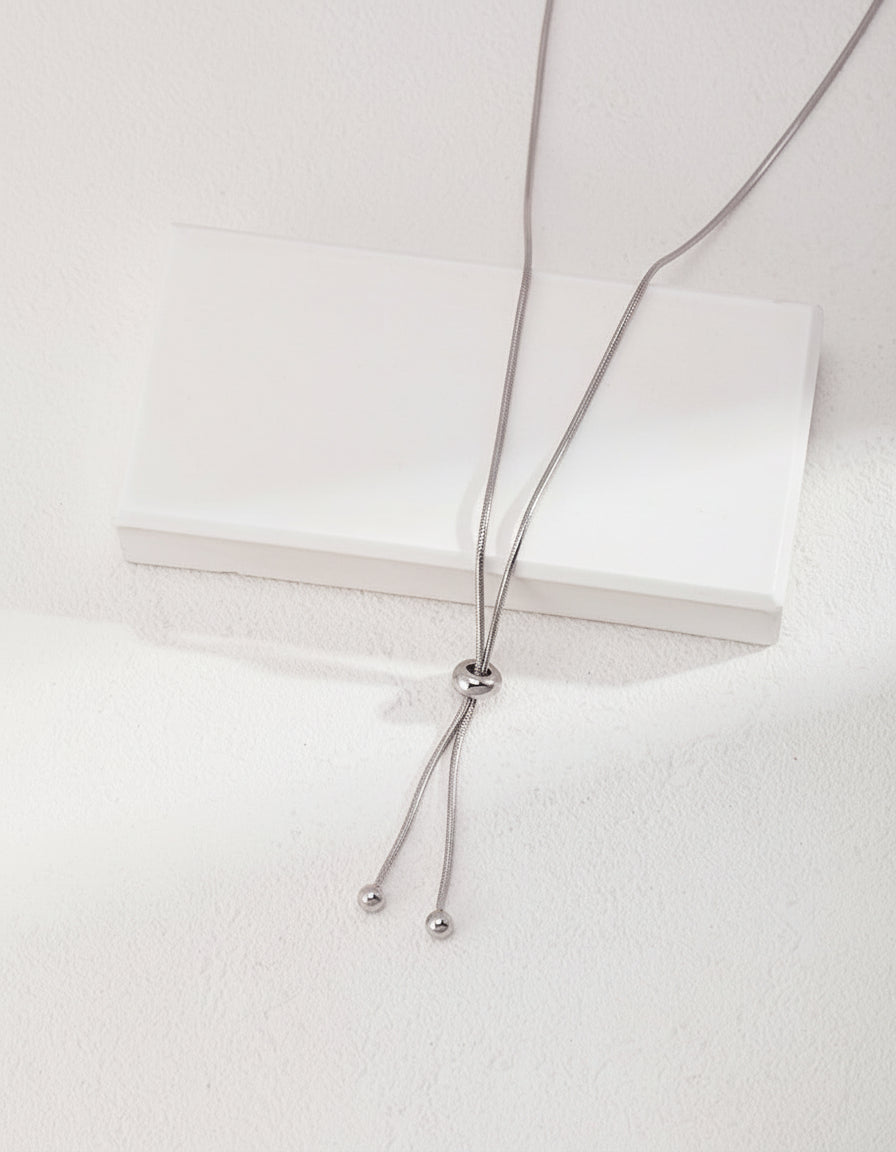 【Keliana】S925スライドチェーンネックレス｜2色選択可（ゴールド／シルバー）｜ギフト対応