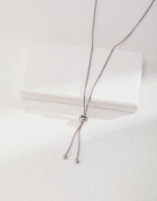 【Keliana】S925スライドチェーンネックレス｜2色選択可（ゴールド／シルバー）｜ギフト対応