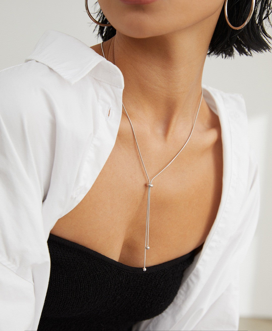 【Keliana】S925スライドチェーンネックレス｜2色選択可（ゴールド／シルバー）｜ギフト対応