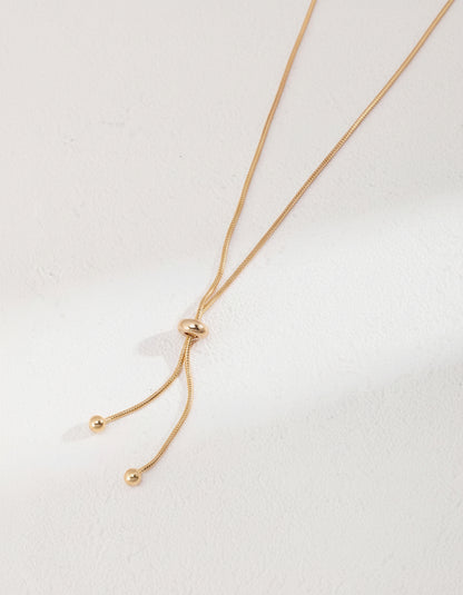 【Keliana】S925スライドチェーンネックレス｜2色選択可（ゴールド／シルバー）｜ギフト対応