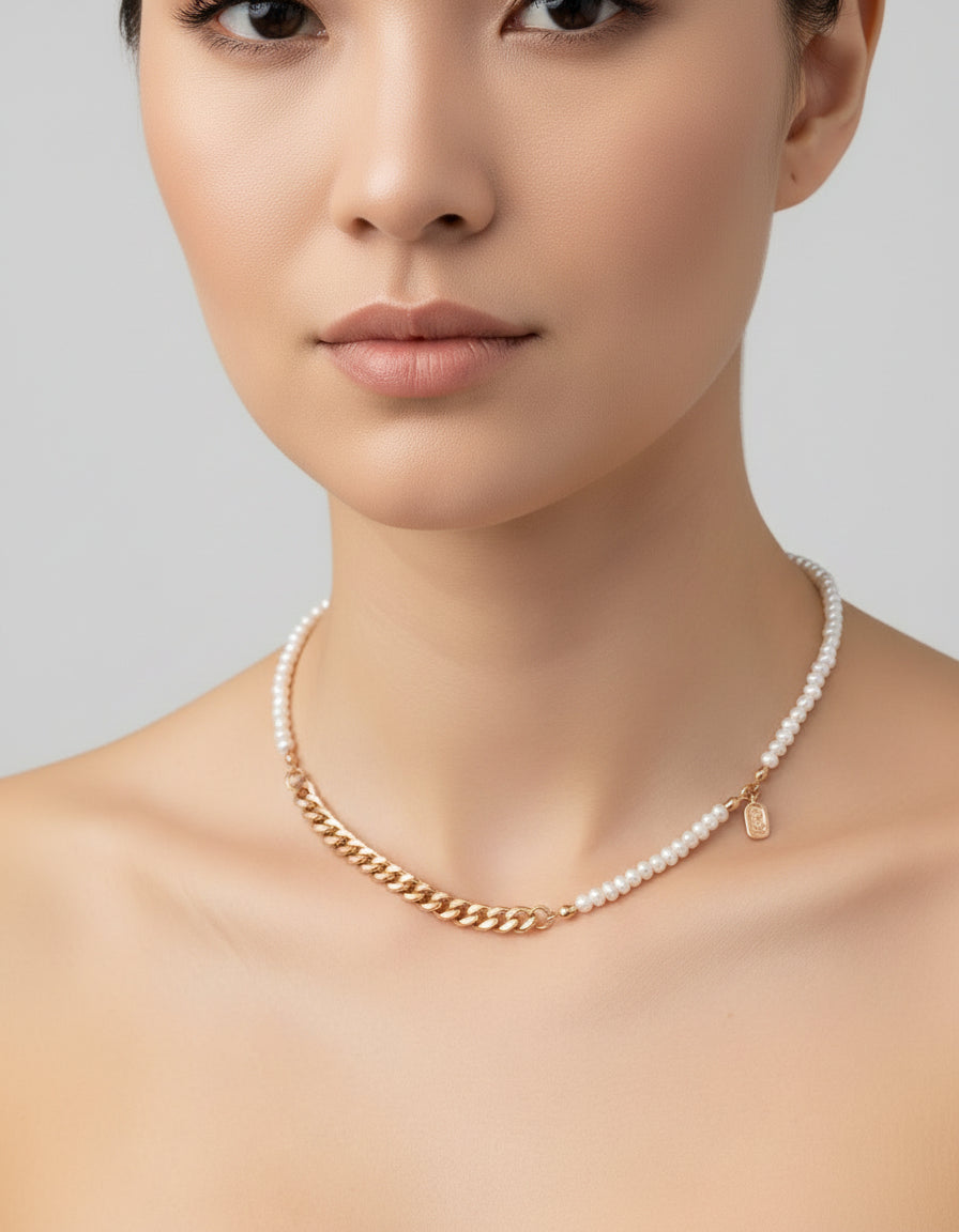 【Keliana】S925天然淡水パール × チェーンネックレス｜上品・大人可愛い・ギフト対