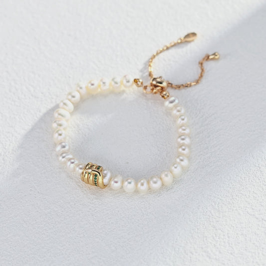 【Keliana】淡水パールブレスレット｜上質な艶めき×幸運を呼ぶパール｜ギフト対応